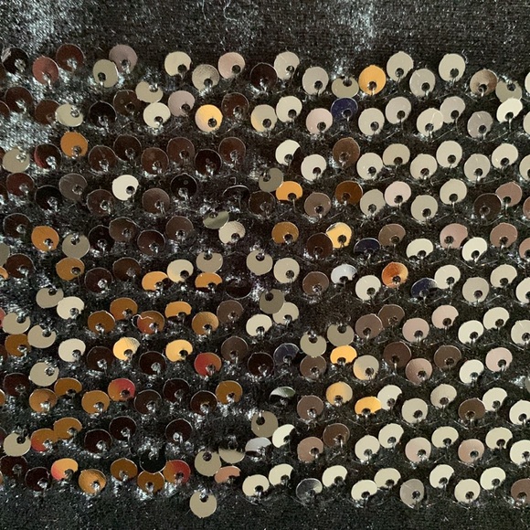 Worthington Scoop Neck Velvet Top With Sequin Stripes - Picture 9 of 9